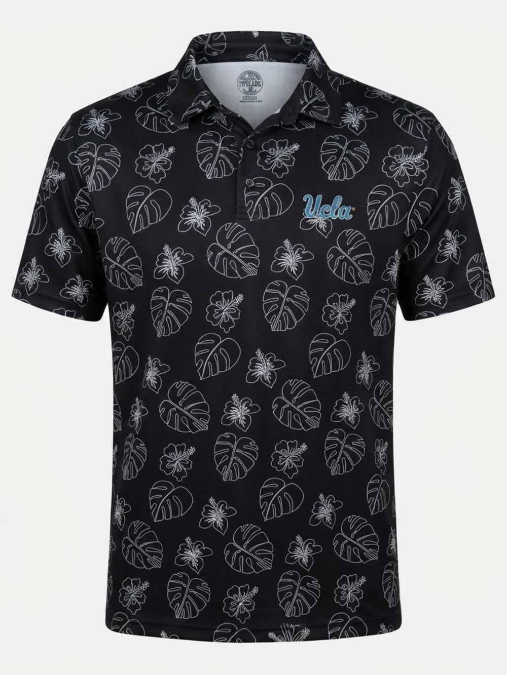 UCLA Bruins Rivalry Threads 91 Hawaiian Floral Polo Shirt Men’s Large NWT